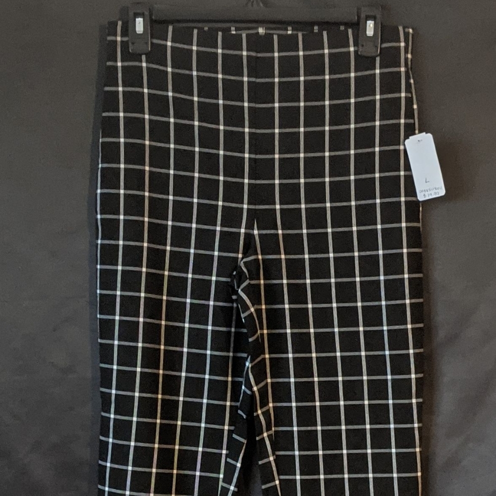 Forever 21 Black Windowpane Skinny Pants